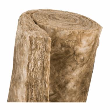 hands holding mineral wool pipe cover