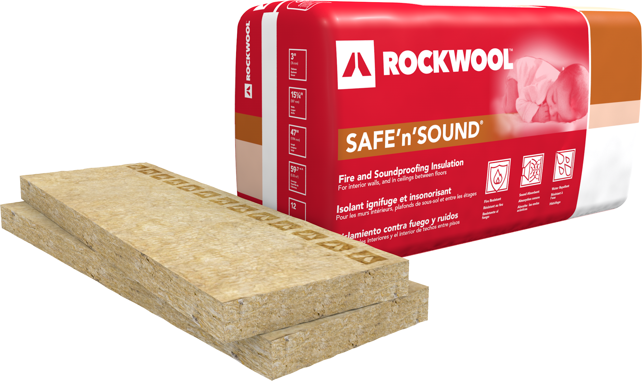 ROCKWOOL International A/S 329601 3MHBROSS3X1525X47