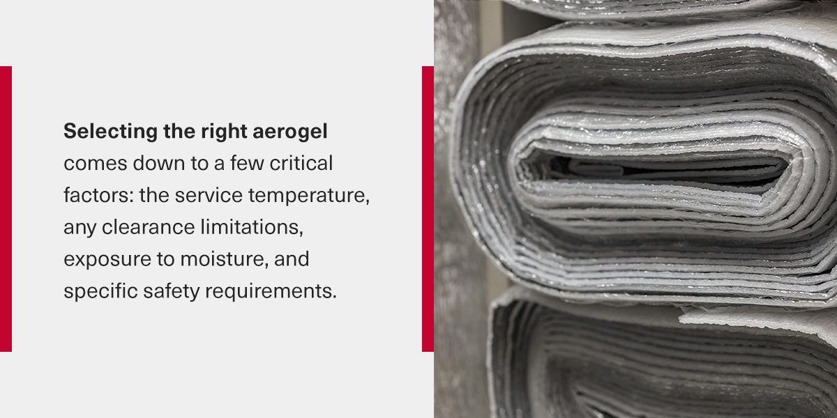 Aerogel insulation considerations for small industrial projects